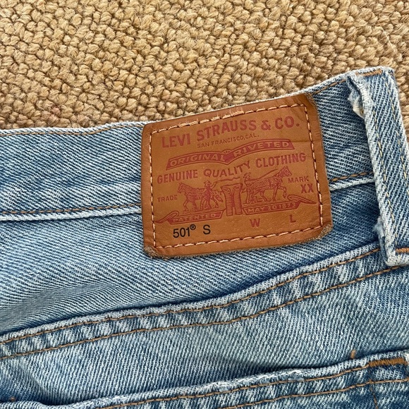 Free People Levi 501 Skinny light wash size 27 - Picture 6 of 7